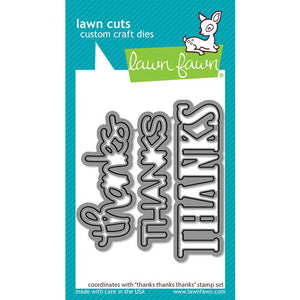 Lawn Fawn Thanks, Thanks, Thanks Stamp Die Combo
