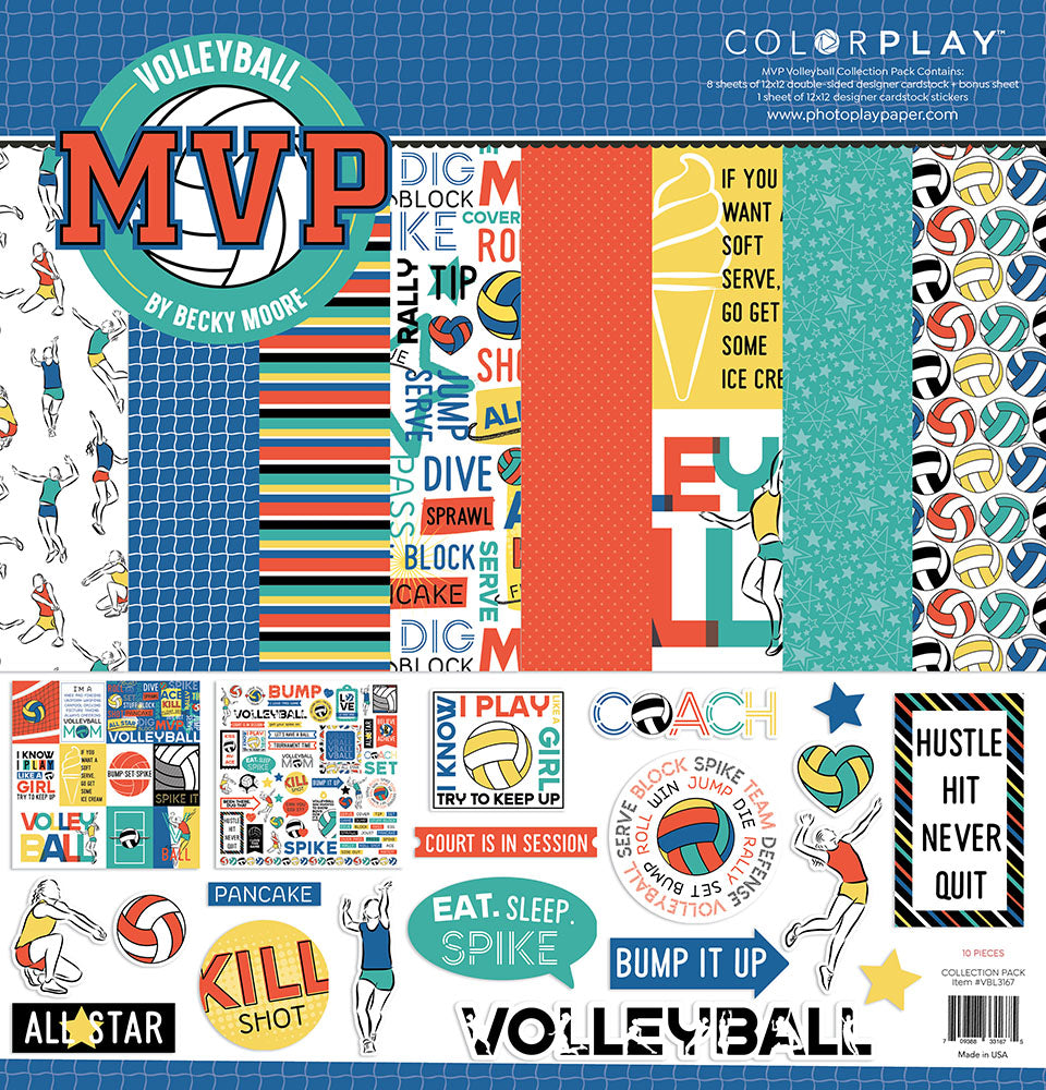 Photoplay Volleyball MVP 12 x 12  Collection Pack