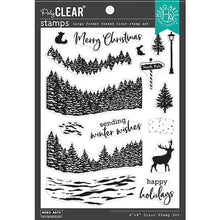 Load image into Gallery viewer, Hero Arts Heroscape Winter Woods Christmas Stamp Set and Die
